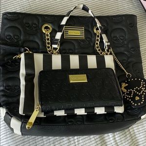 SKULL Stitch Purse/wallet set